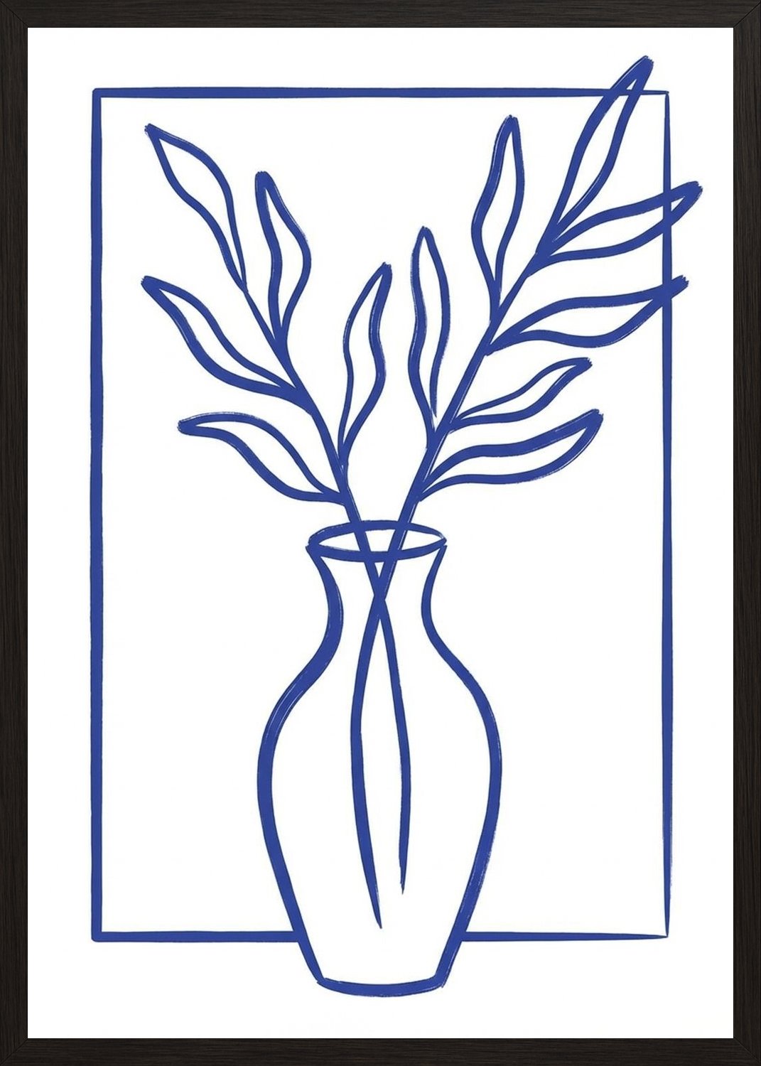 Poster in black frame