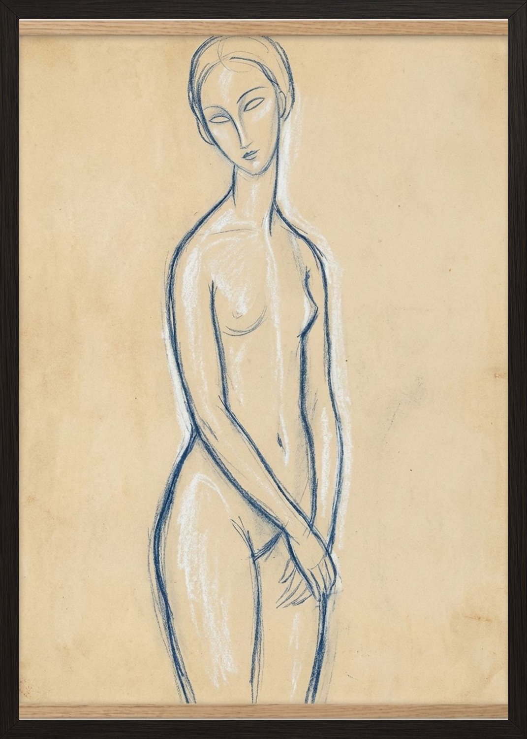 Poster in black frame