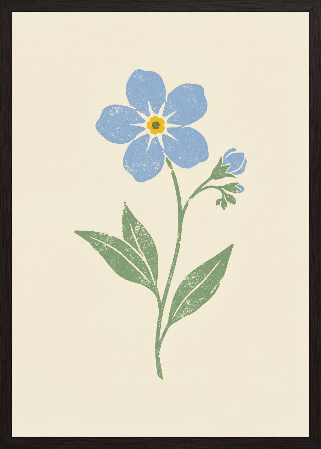 Poster in black frame