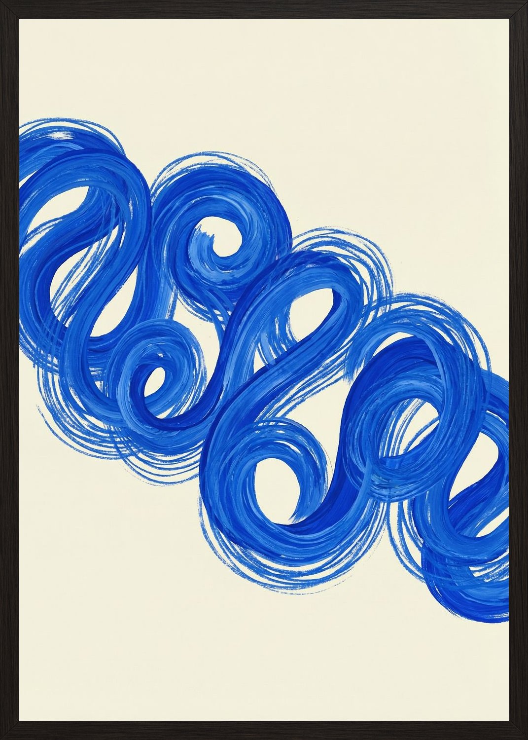 Poster in black frame