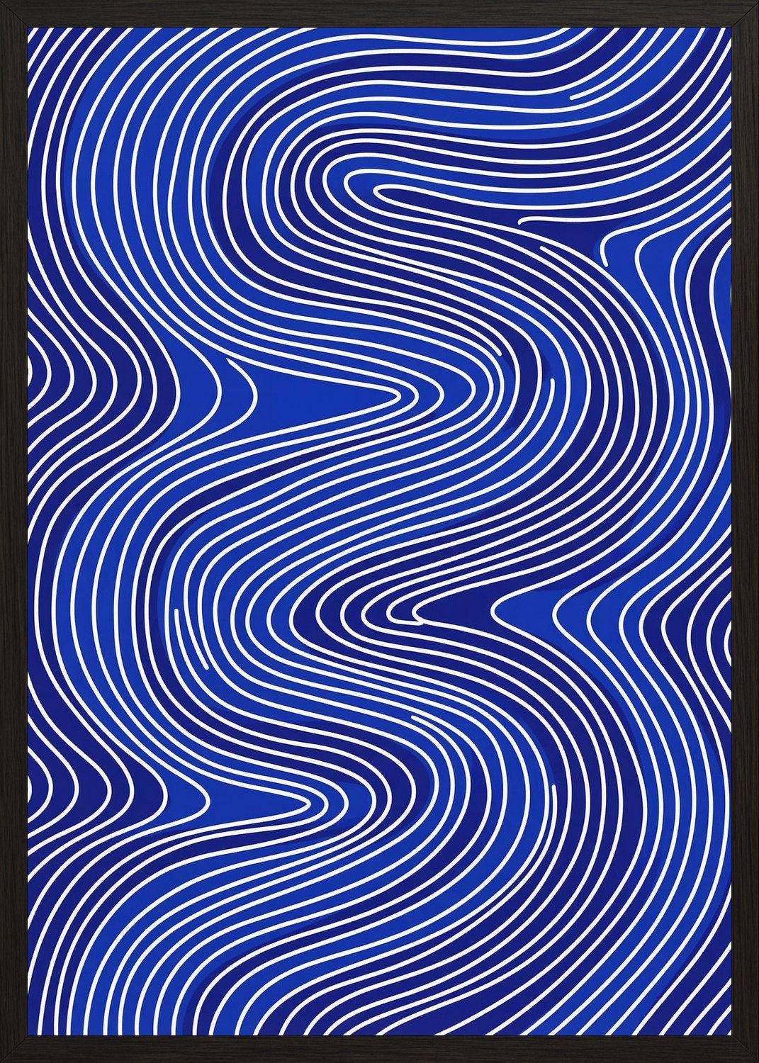 Poster in black frame