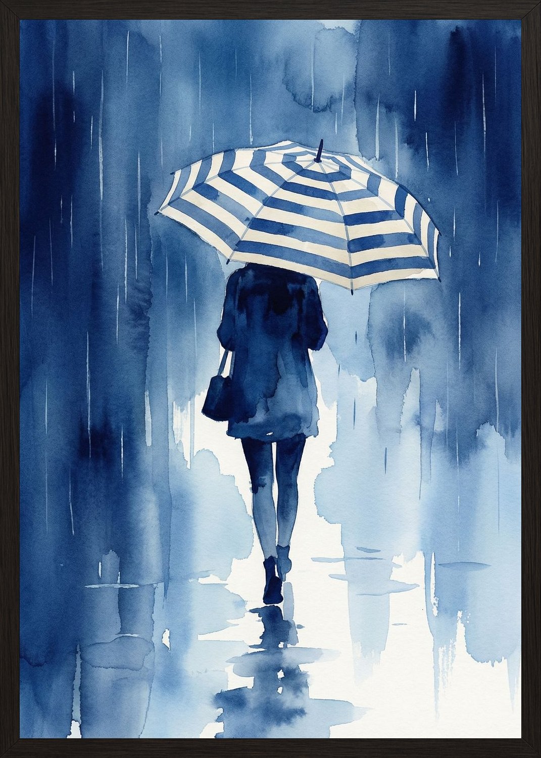 Poster in black frame