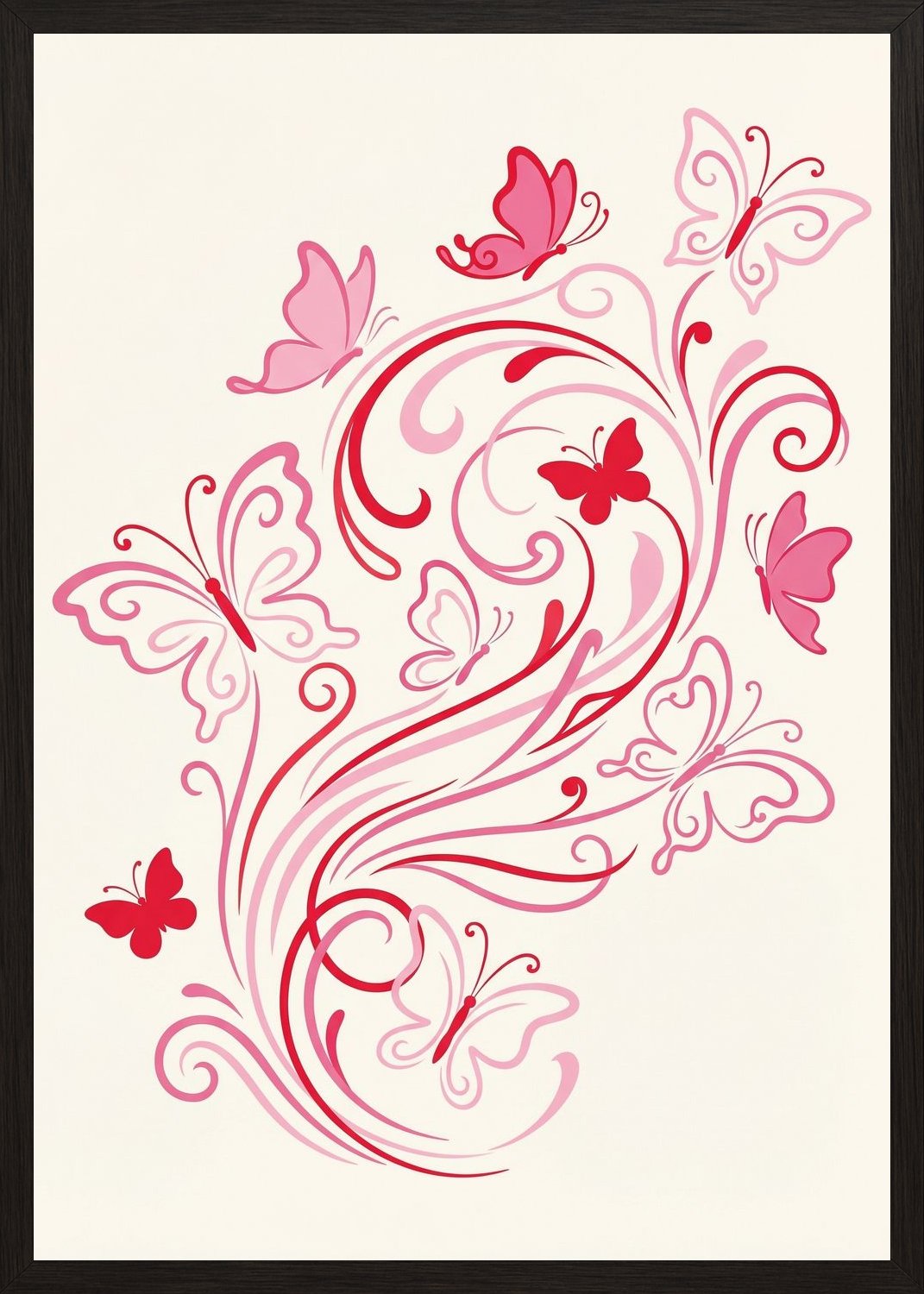 Poster in black frame