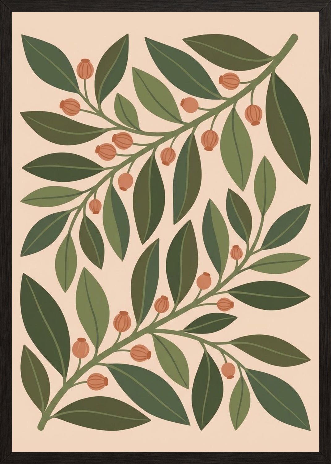 Poster in black frame