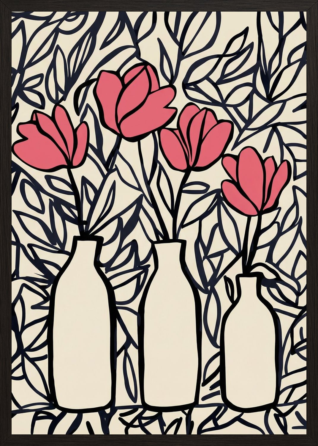 Poster in oak frame