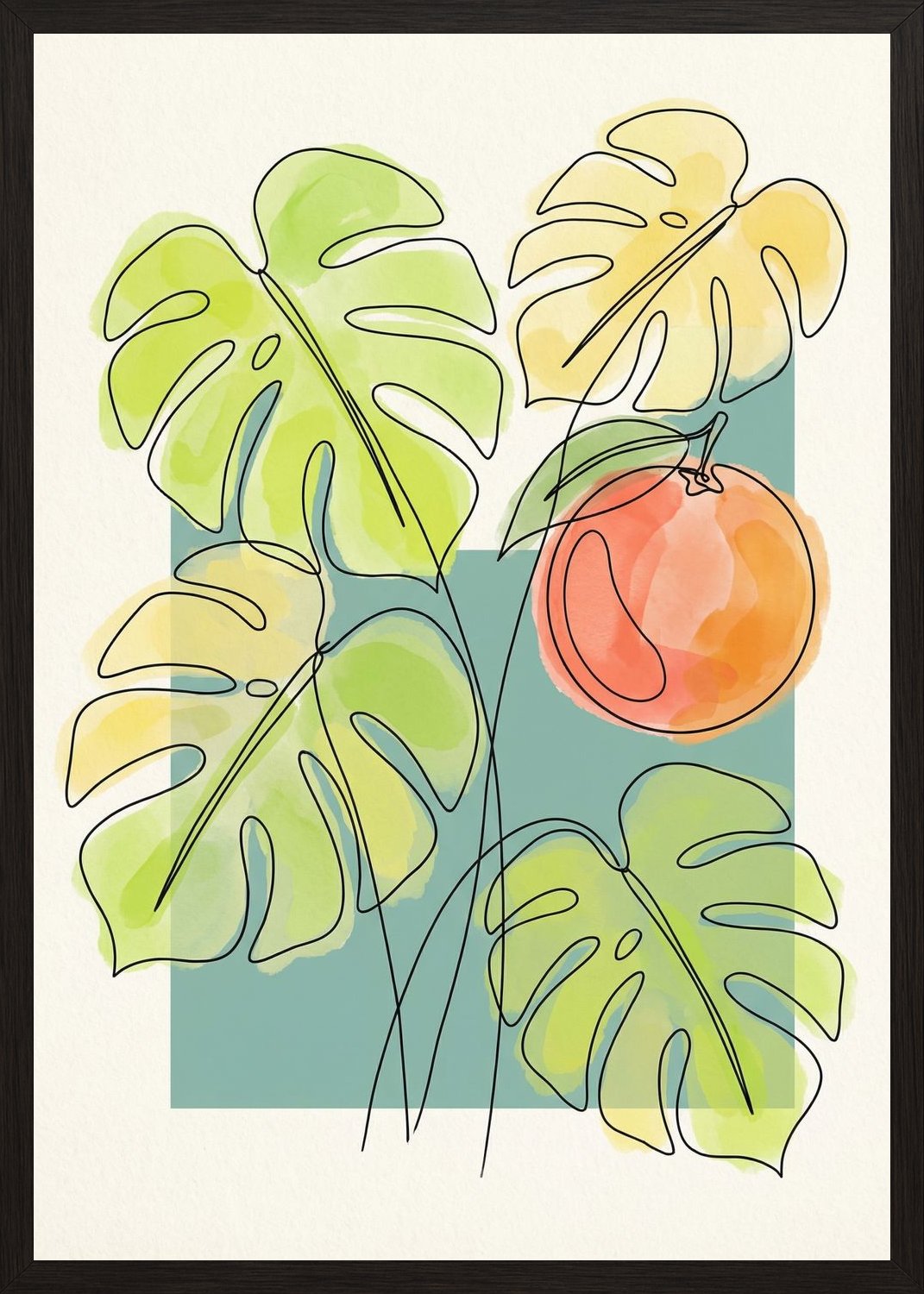 Poster in oak frame