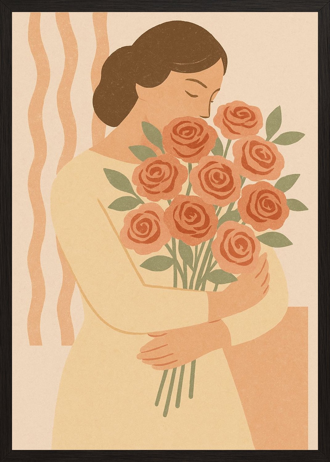 Poster in black frame