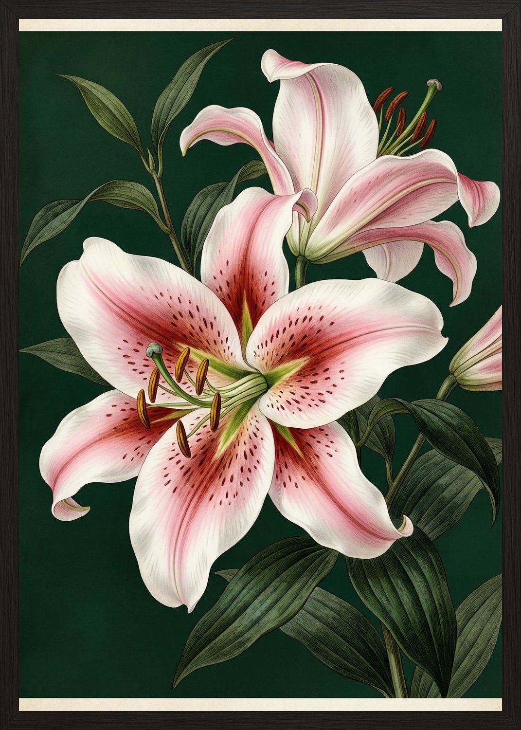 Poster in black frame