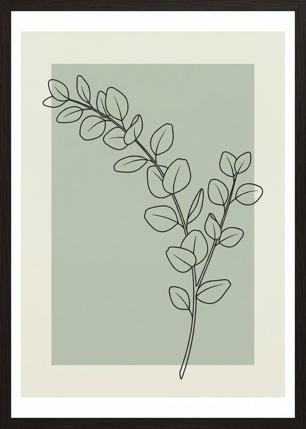 Poster in black frame