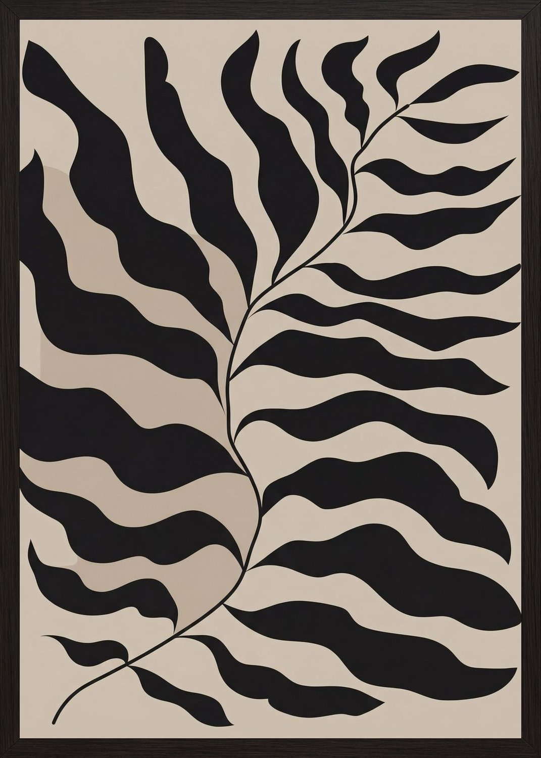 Poster in oak frame