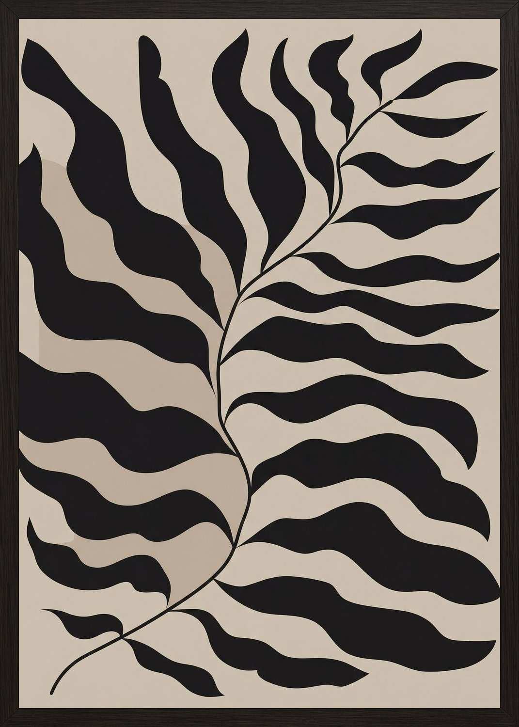 Poster in black frame