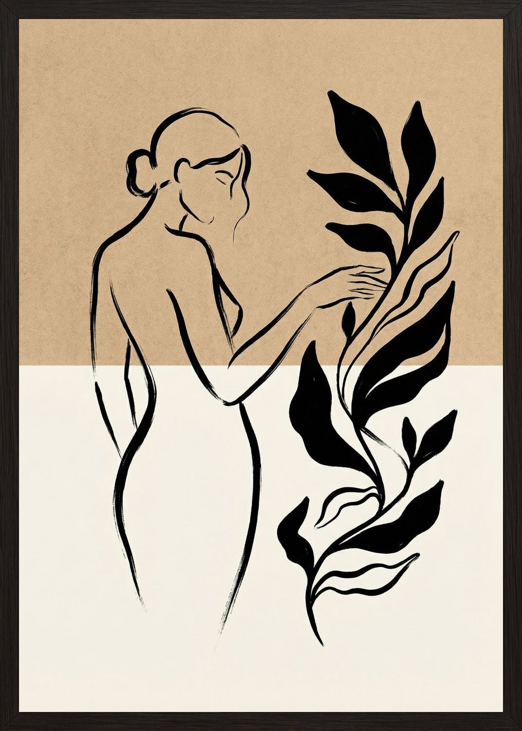Poster in oak frame