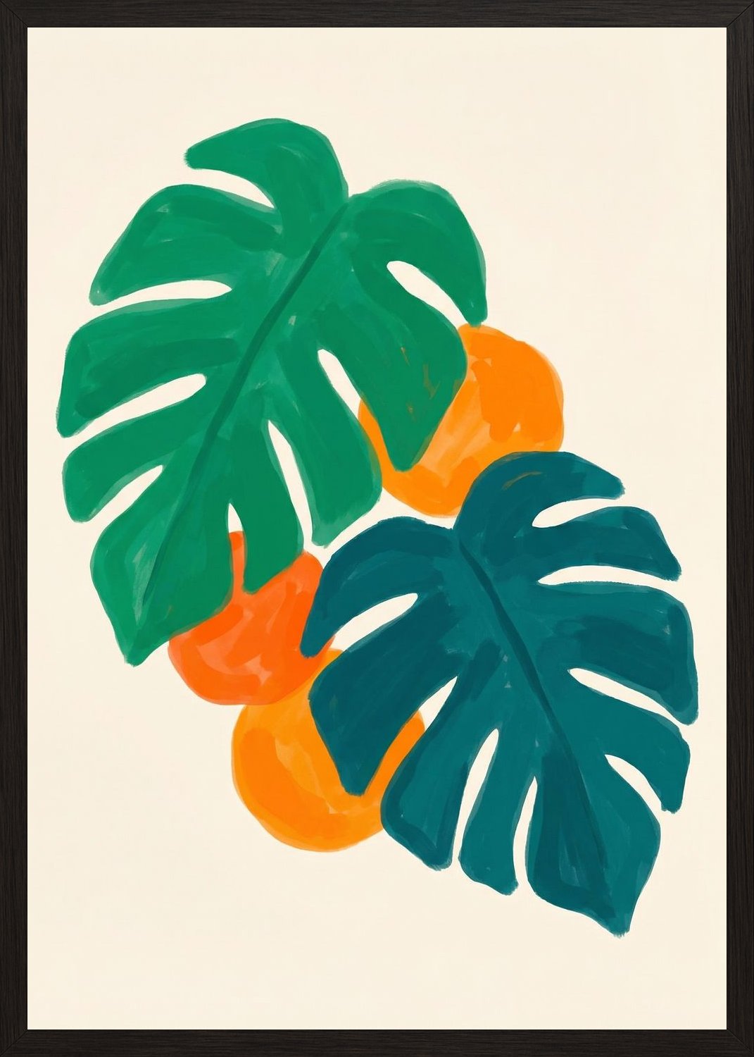 Poster in black frame