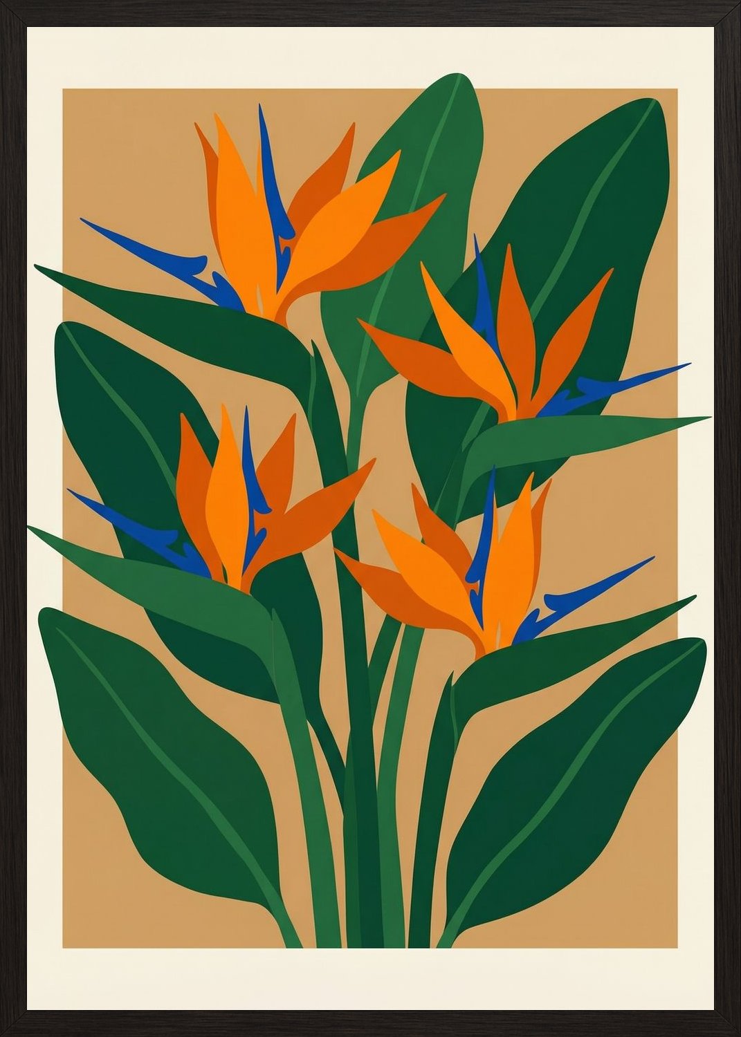 Poster in black frame