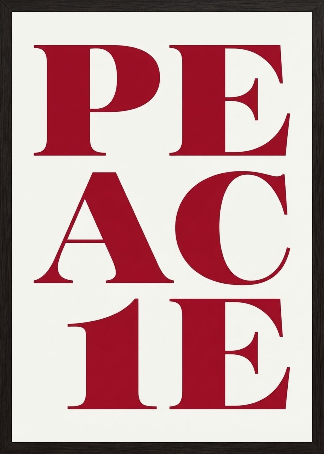 Poster in black frame