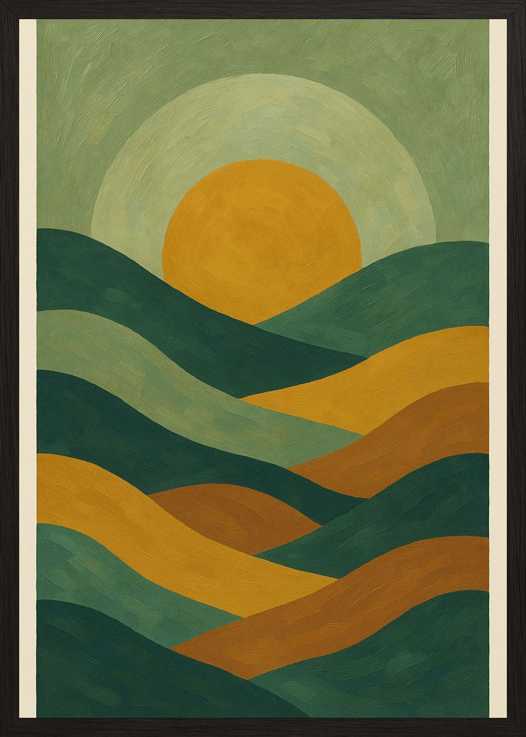 Poster in black frame
