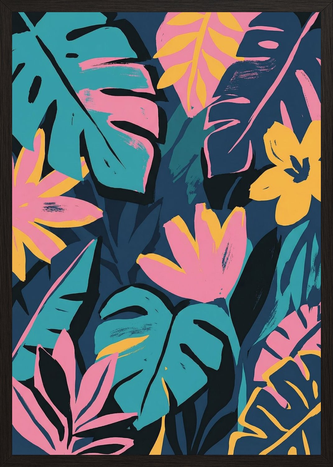 Poster in oak frame