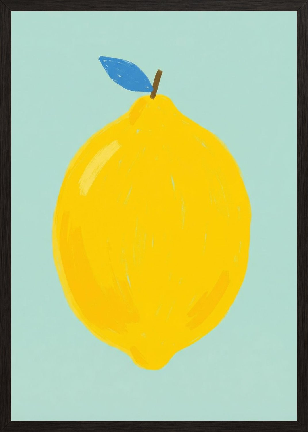 Poster in oak frame