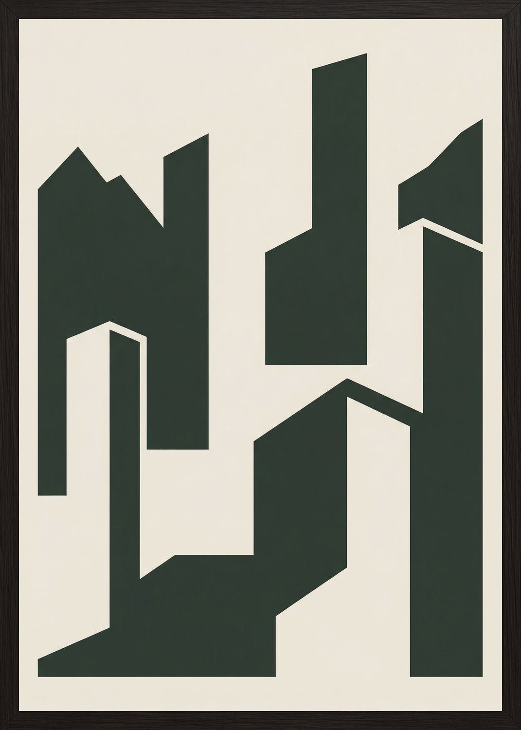 Poster in black frame