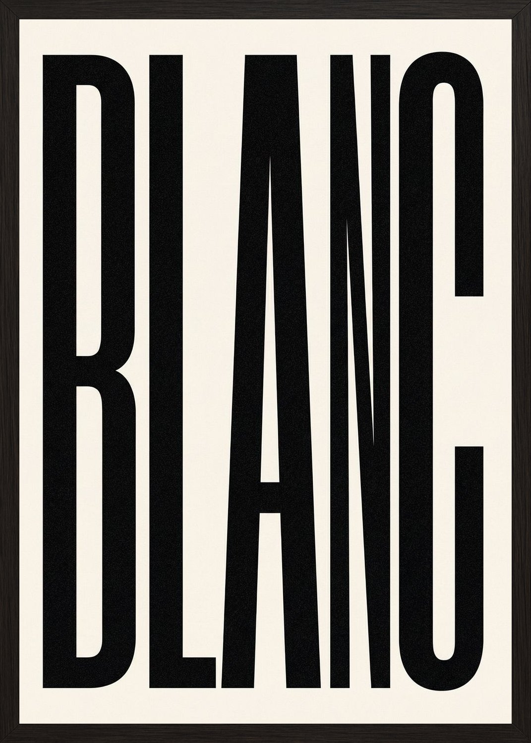 Poster in black frame