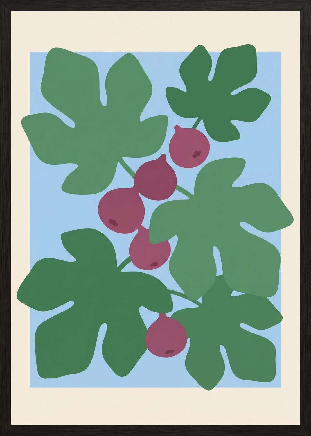 Poster in black frame