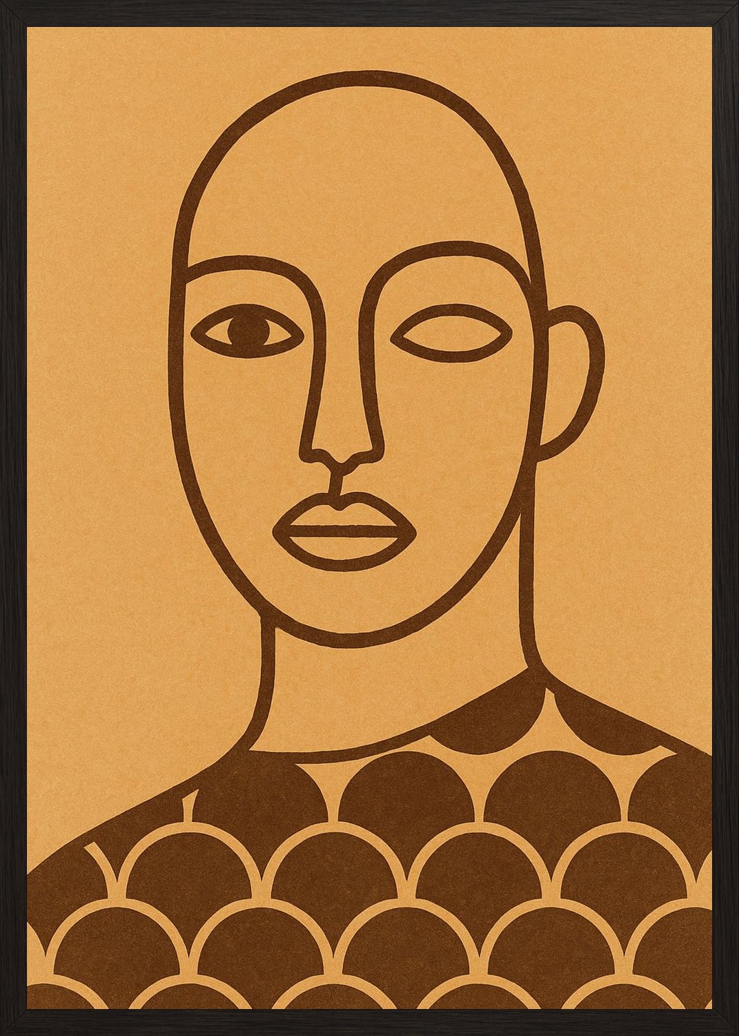 Poster in black frame