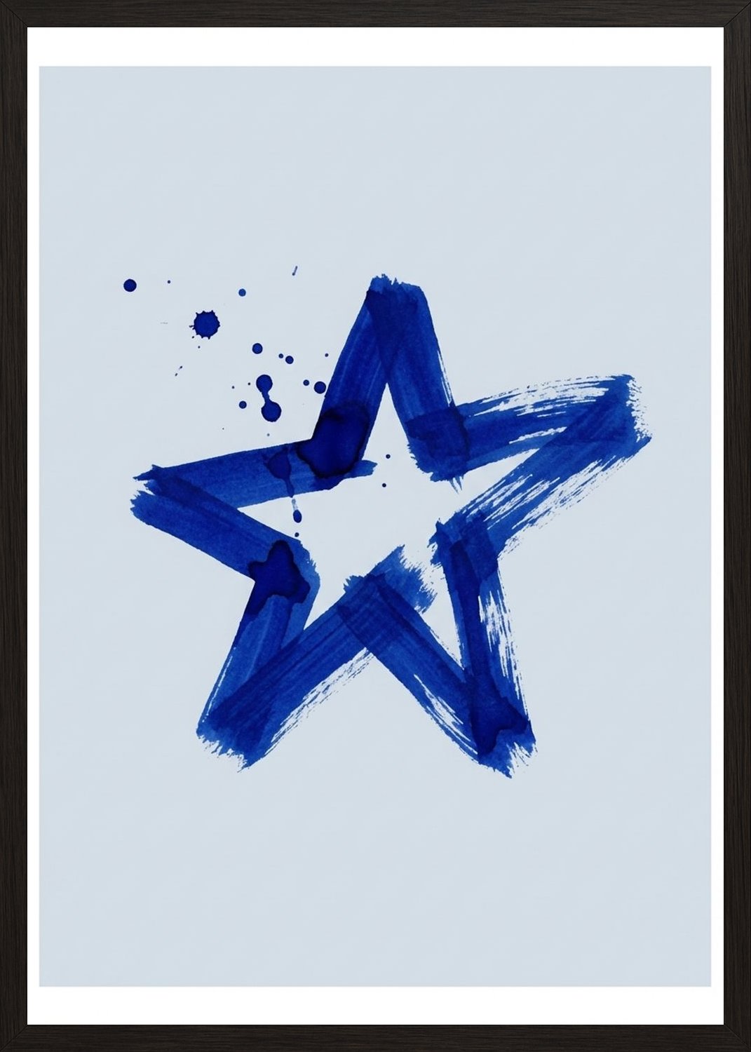 Poster in black frame