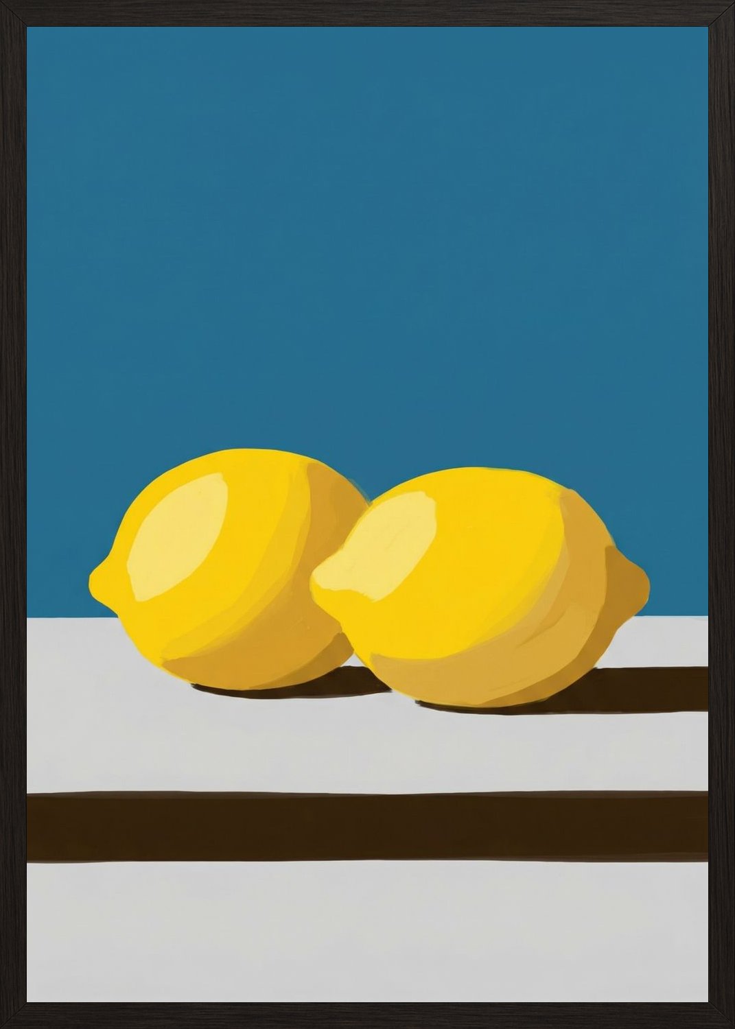 Poster in oak frame