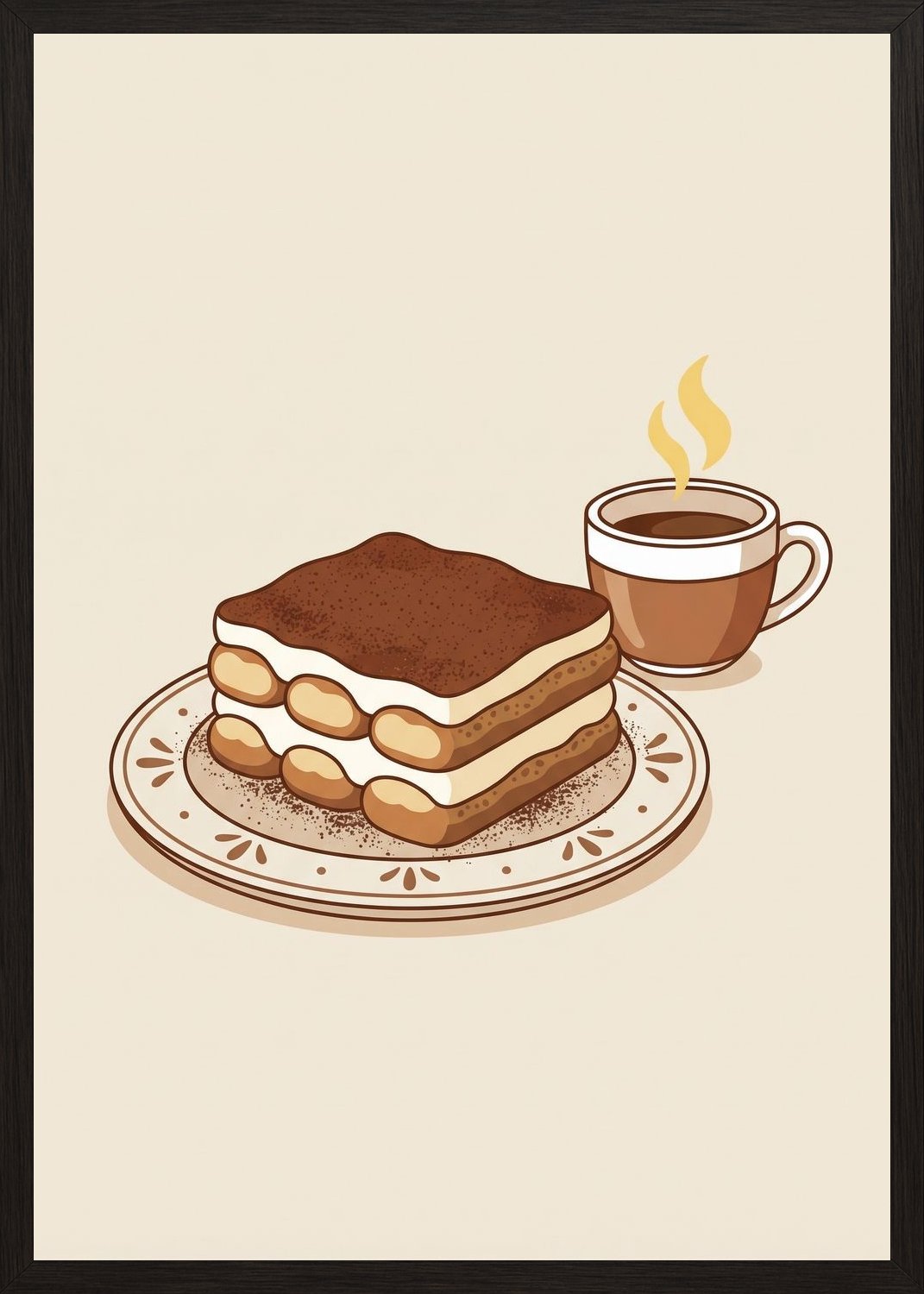 Poster in black frame