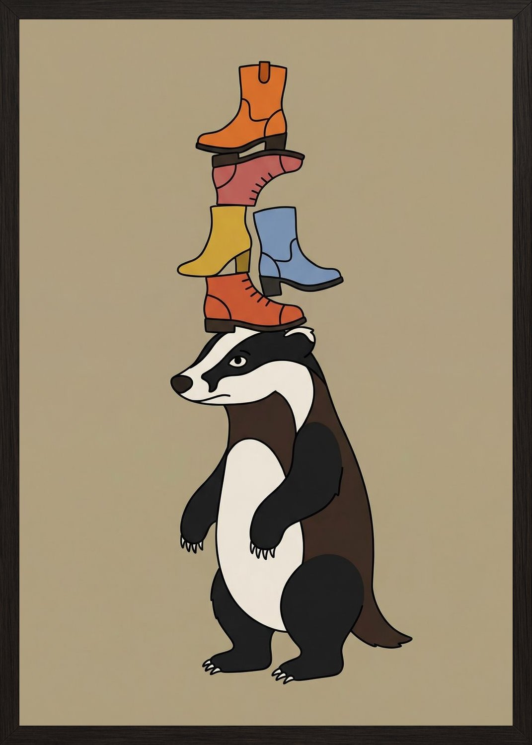 Poster in black frame