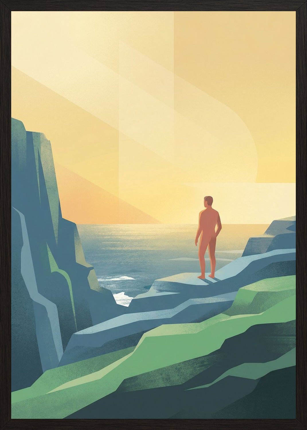 Poster in oak frame