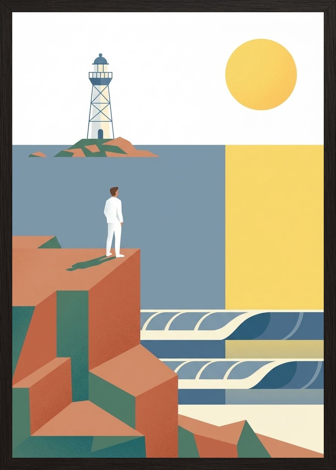 Poster in black frame