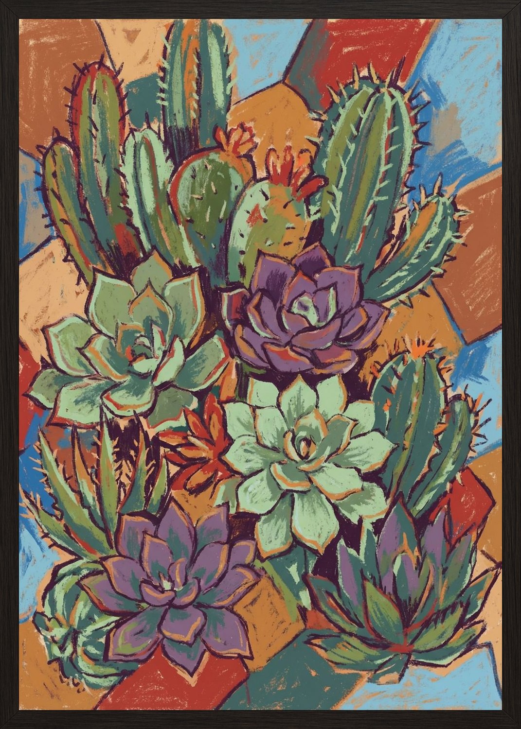 Poster in oak frame