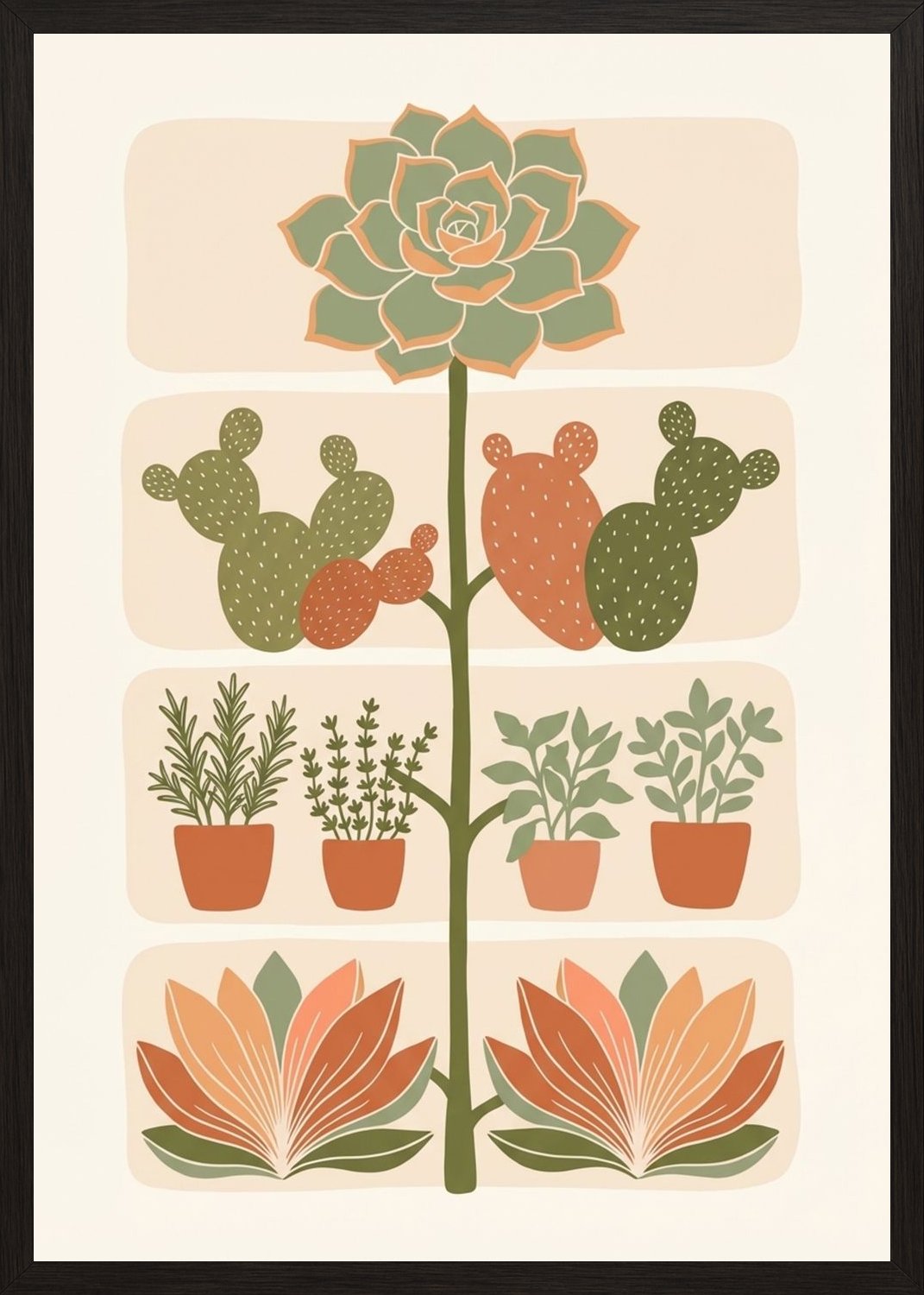 Poster in black frame