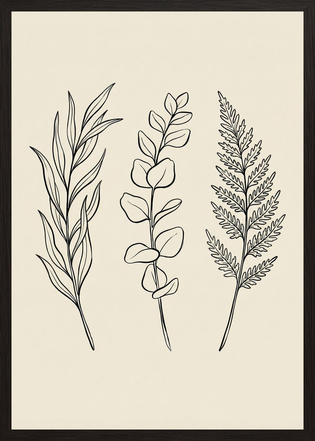 Poster in black frame