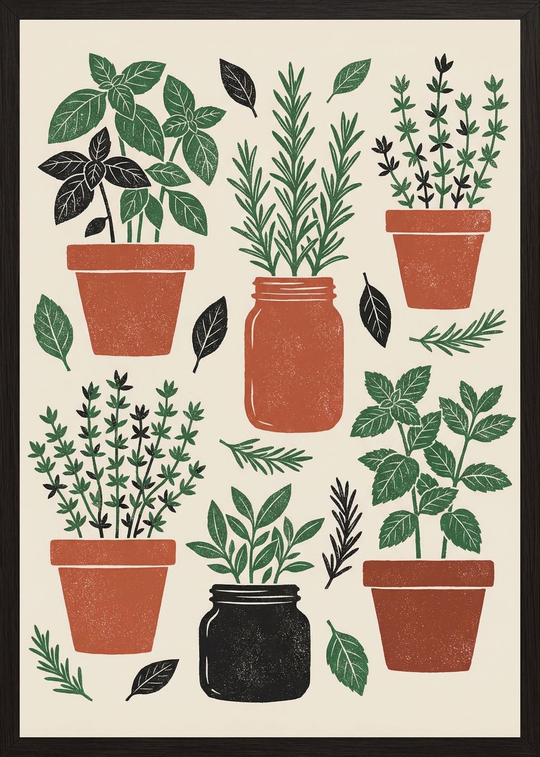 Poster in oak frame