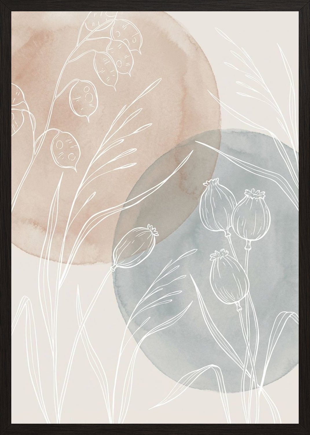 Poster in black frame