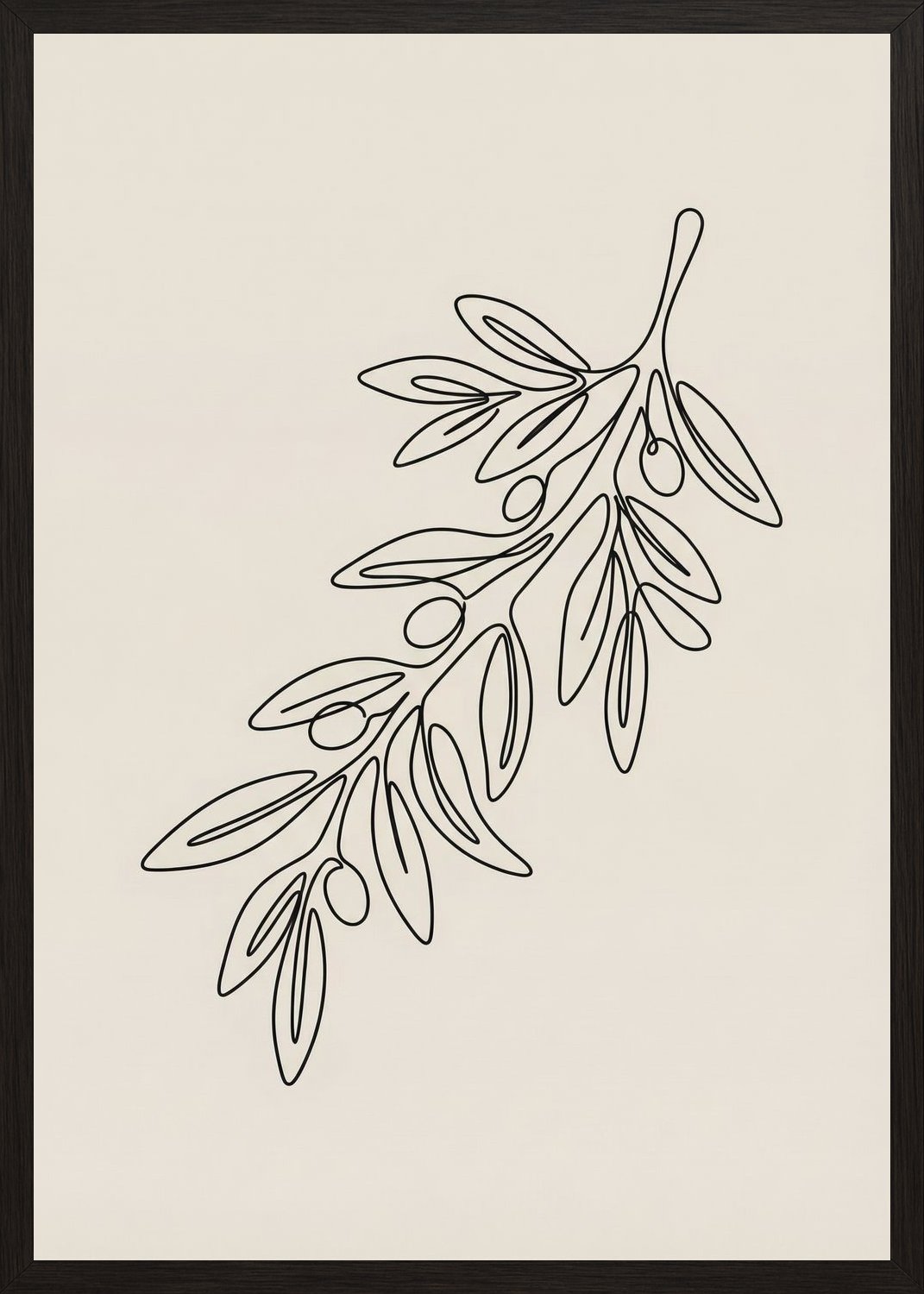 Poster in oak frame