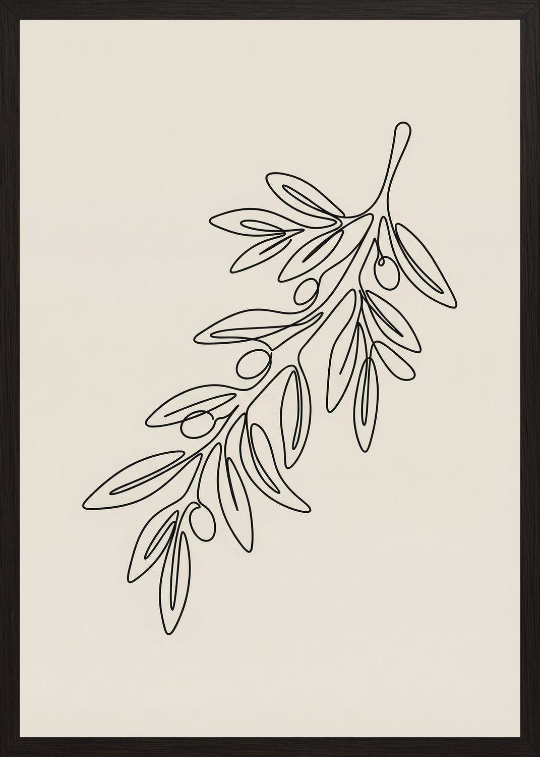 Poster in black frame