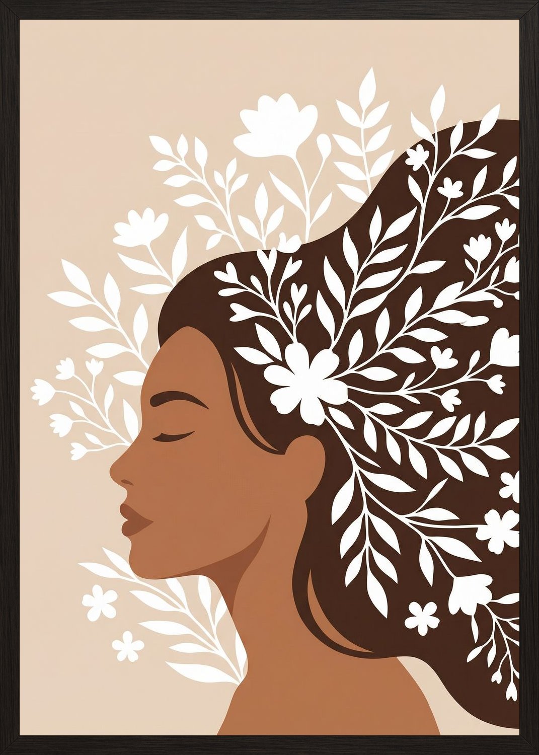 Poster in black frame