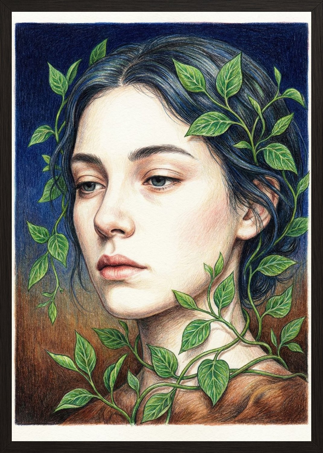 Poster in black frame