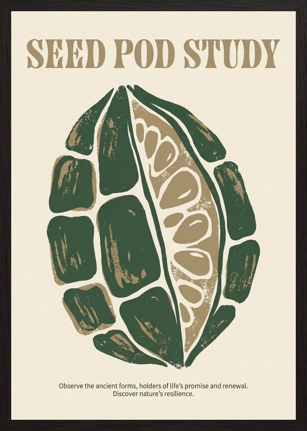 Poster in black frame