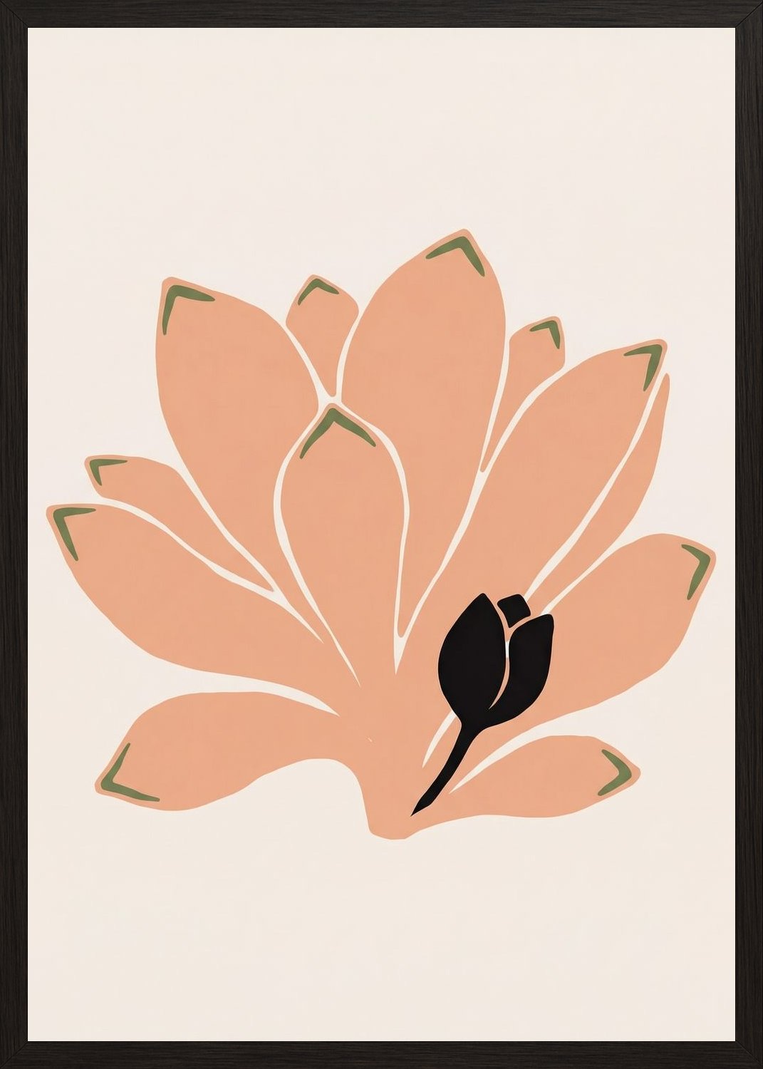 Poster in black frame