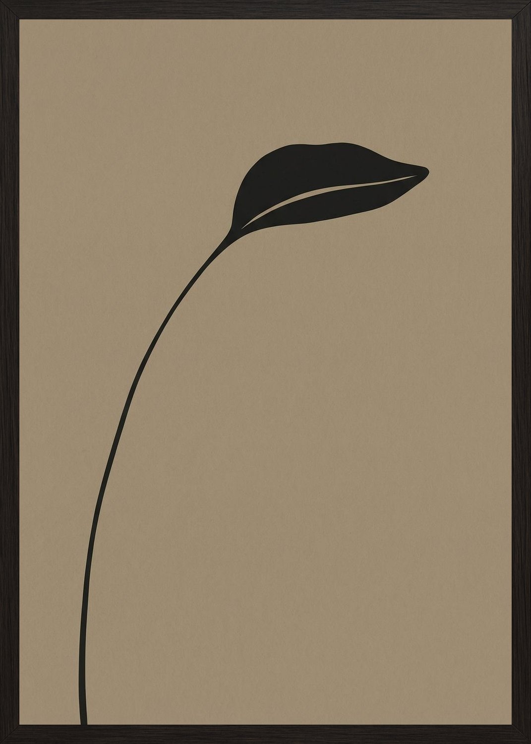 Poster in black frame