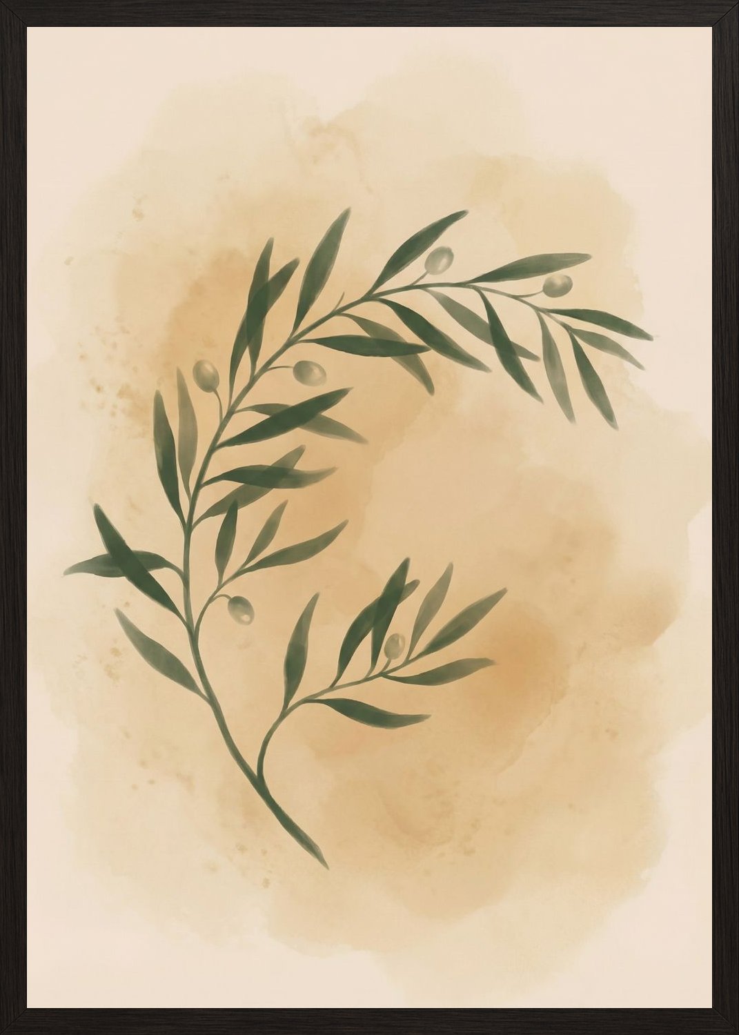 Poster in black frame