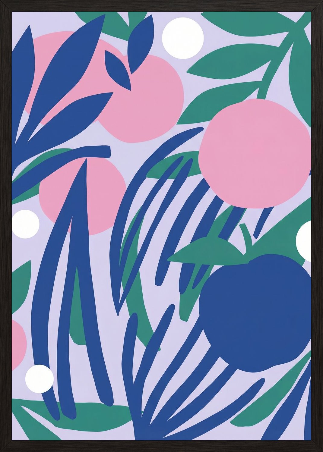 Poster in black frame