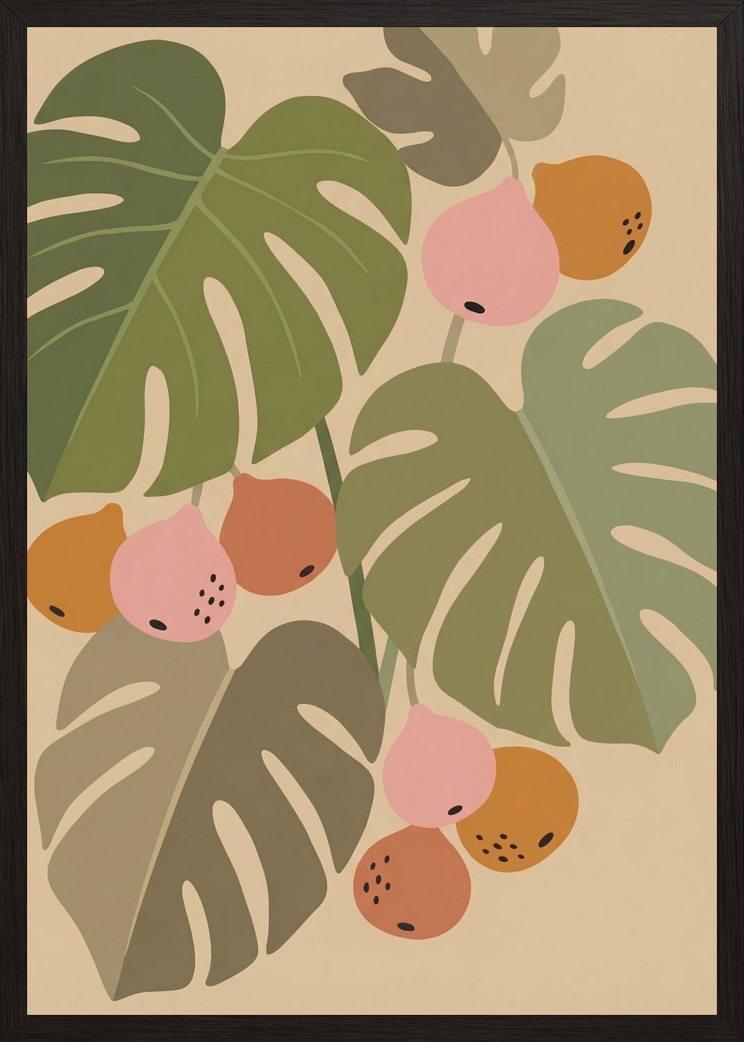 Poster in black frame