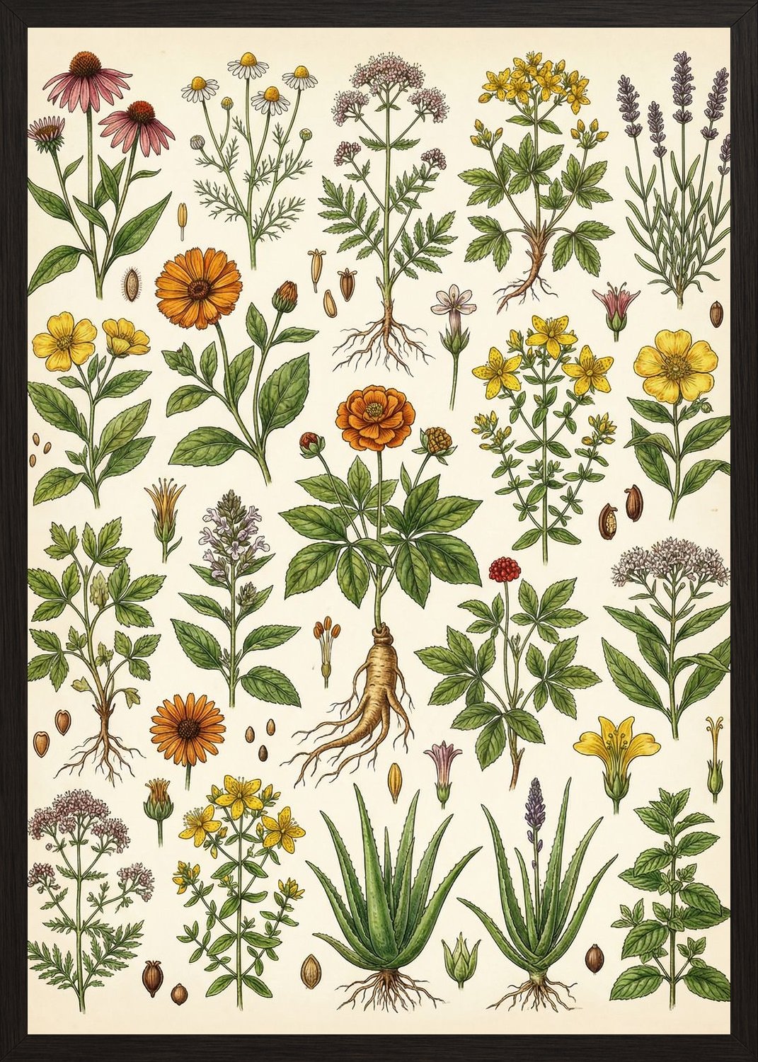 Poster in black frame