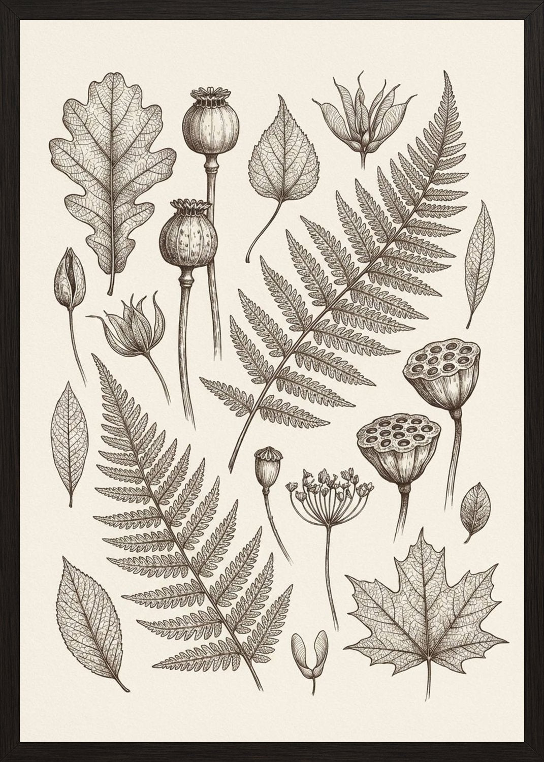 Poster in black frame