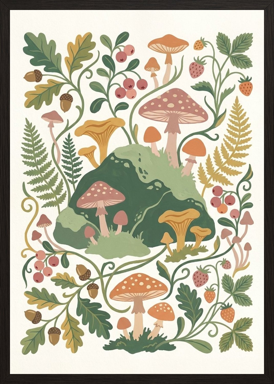 Poster in black frame